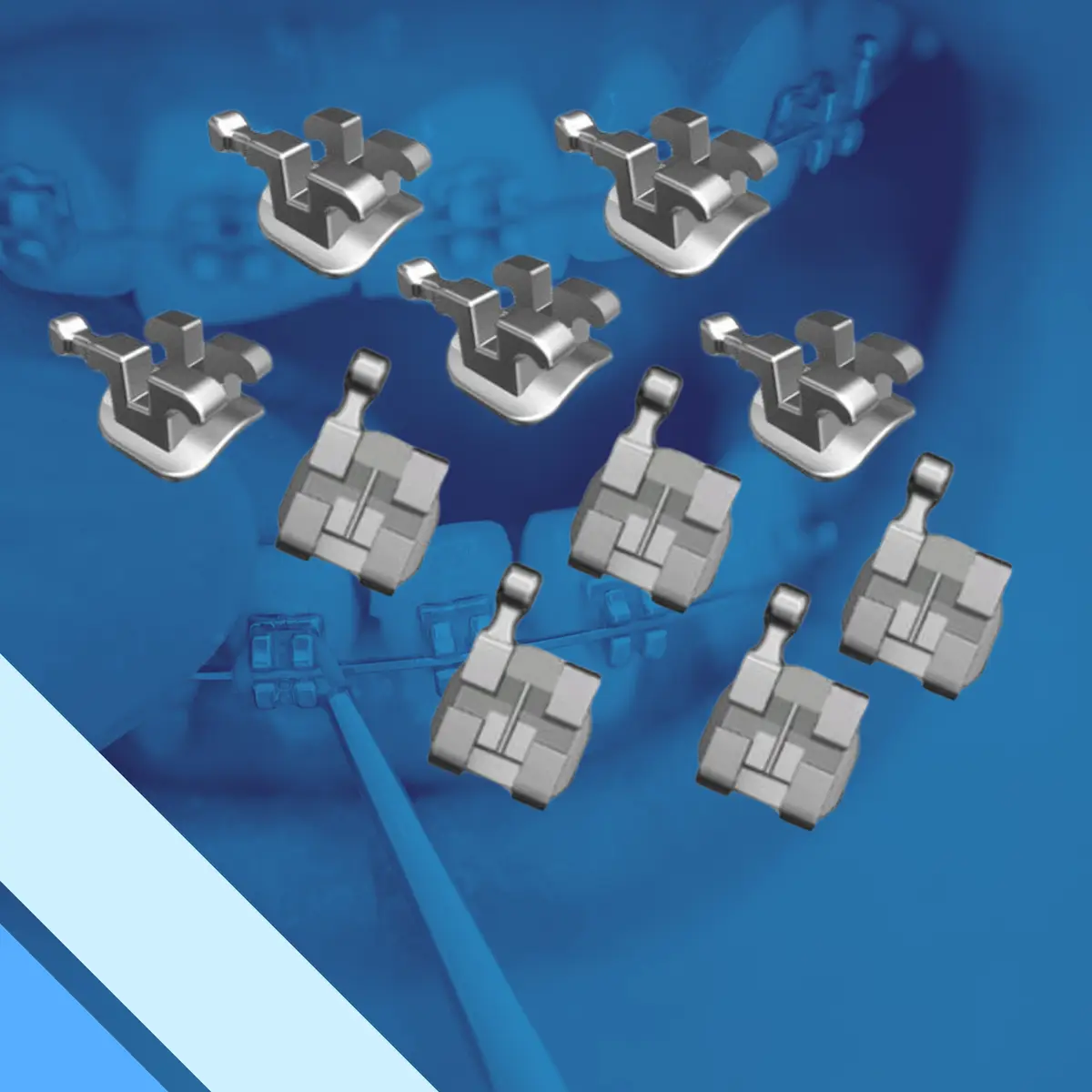 BRACKETS RICKETTS BIOPROGRESIVA ROTH, MBT (10 CASOS)